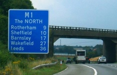 The M1 North Yorkshire bound, back to the best county in the UK